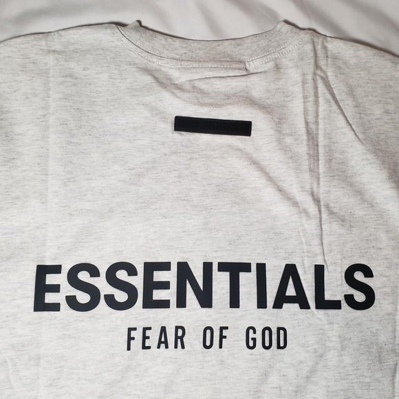 Fear of God Light Gray Short Sleeve Tee - Picture 4 of 6